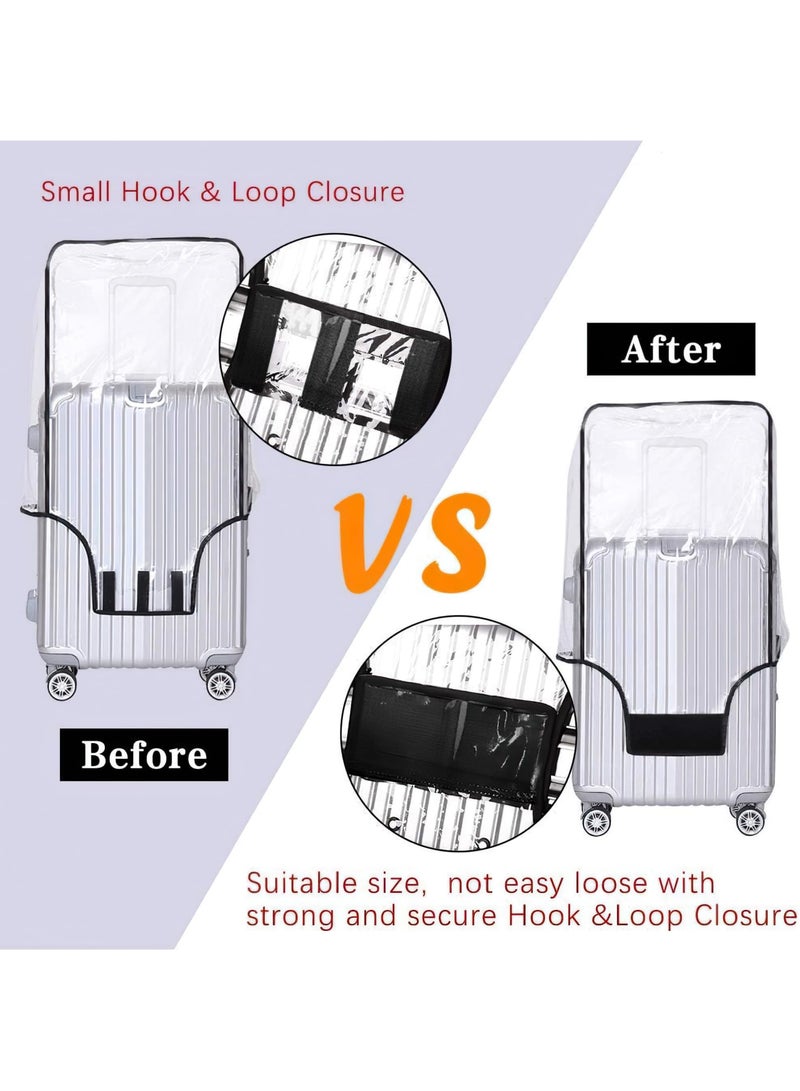 SYOSI Transparent Pvc Suitcase Cover 22 Inch Suitcase Cover Suitable For Wheeled Suitcases, No Need To Remove The Suitcase Cover (22inch) - Image 2